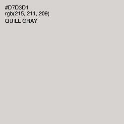 #D7D3D1 - Quill Gray Color Image